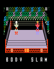 Body Slam - Super Pro Wrestling Title Screen